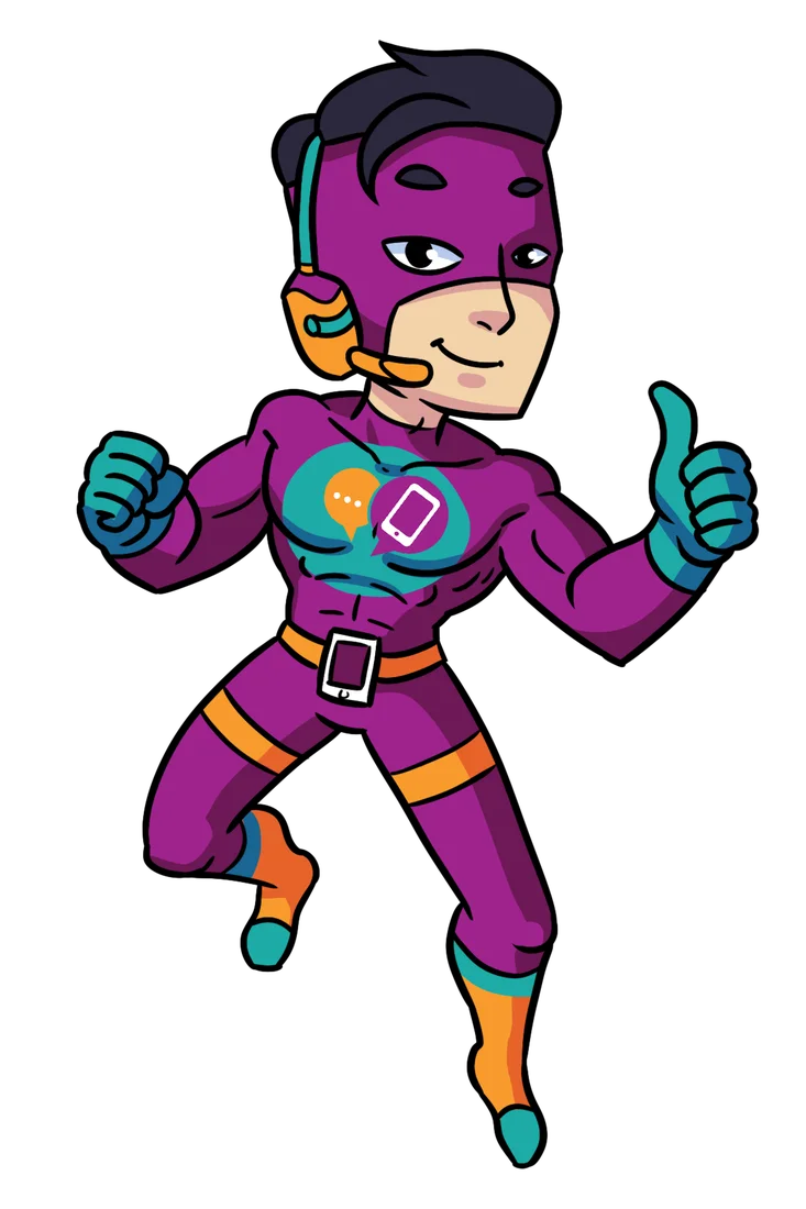 hey contact hero mit Daumen nach oben